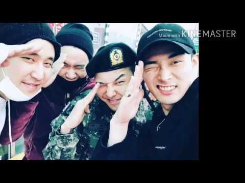 G DRAGON AND LEE TAE HEE IN WHITE SKULL BASIC TRAINING GRADUATION CEREMONY