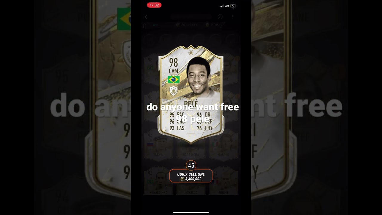 do anyone want free 98 pele #madfut23 #madfut #freemadfuttrades