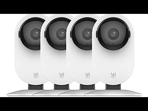 YI 4pc Security Home Camera, 1080p 2.4G WiFi Smart Indoor Nanny IP Cam with Night Vision