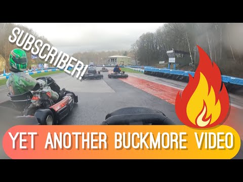Another WET Buckmore Park Video, driving Club100 Go Karts. Overtaking and racing with a Subscriber!