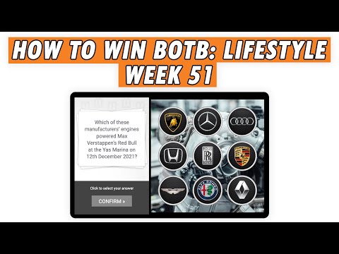 Win BOTB Lifestyle: Week 51 (December 20-26 2021)