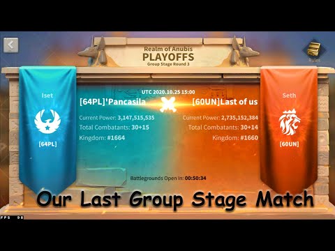 Osiris League Top 32 Last Match | 64PL VS  60UN |Realm Of Anubis | KD 1664 | Rise Of Kingdoms