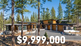 Tour $9,999,000 this modern home backing to the fairway at Clear Creek Tahoe | Cinematic Real Estate