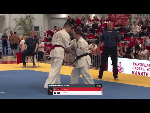 Bout 25 - Mirjam Björklund - Nika Jakobovic 2024 European Karate Championship Adults Open Weight