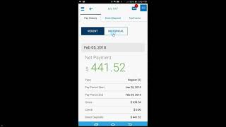 Kronos Mobile App - View Pay information