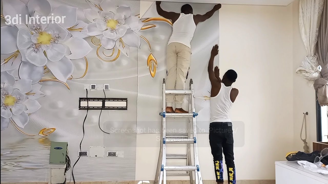 Watch video How to install 3d wallpaper wall mural interior design ideas for living room Now How to install 3d wallpaper wall mural interior design ideas for living room