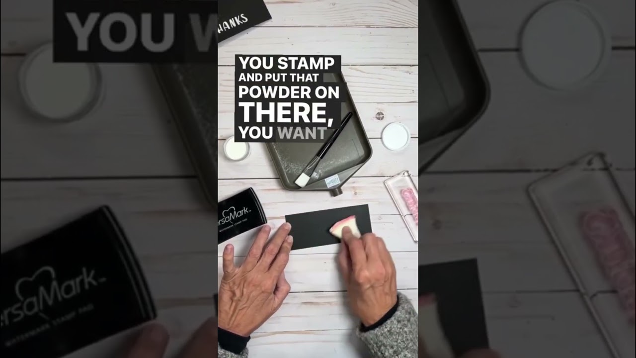 Card making tip for getting the perfect heat emboss! #shorts #cardmaking