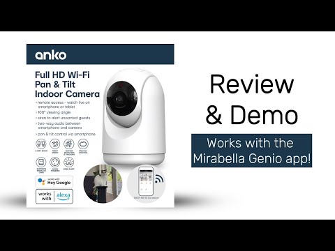 Full HD WiFi Pan & Tilt Indoor Camera by Anko - Setup and Demo (More info below)
