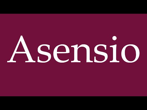 How to Pronounce ''Asensio'' Correctly in German