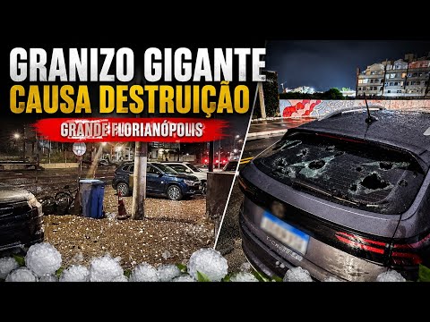 SANTA CATARINA - GRANIZO DESTRUTIVO NA GRANDE FLORIANÓPOLIS 
