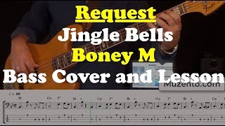 Jingle Bells - Boney M - Bass Cover and Lesson
