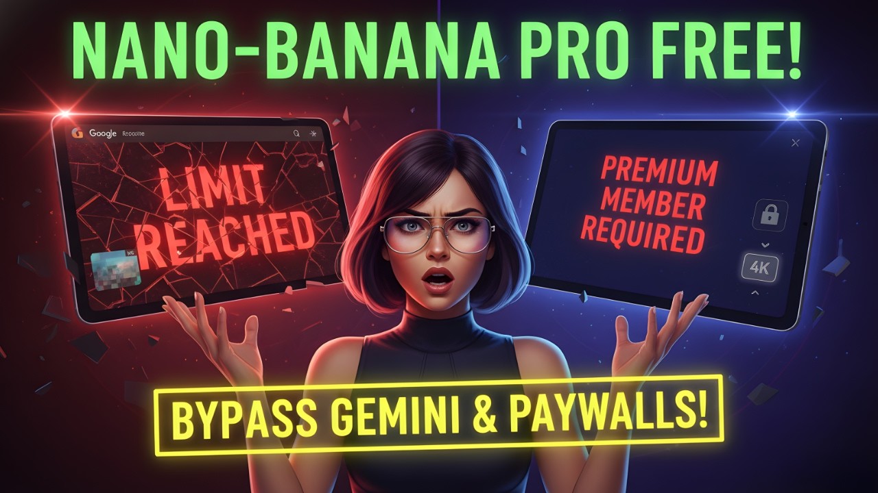 How to use Nano-Banana Pro FREE: Unlimited 4K Images with Higgsfield AI (Bypass Gemini's 1K Limit!)