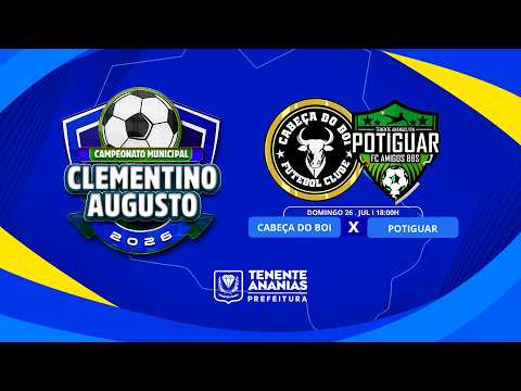 🔴 AO VIVO | Potiguar Cajazeiras x Turma do Bolo | Campeonato Municipal de Tenente Ananias 2026