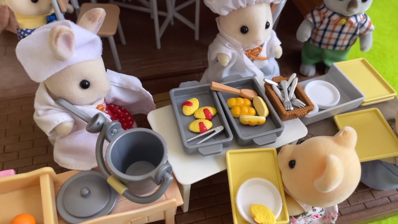 シルバニアファミリー【学校ごっこ】もうすぐ一年生～🎵学校楽しみだな〜 シルバニア 赤い屋根の大きなお家