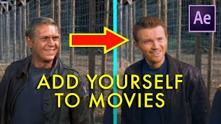 How to ADD YOURSELF into movies  After Effects act