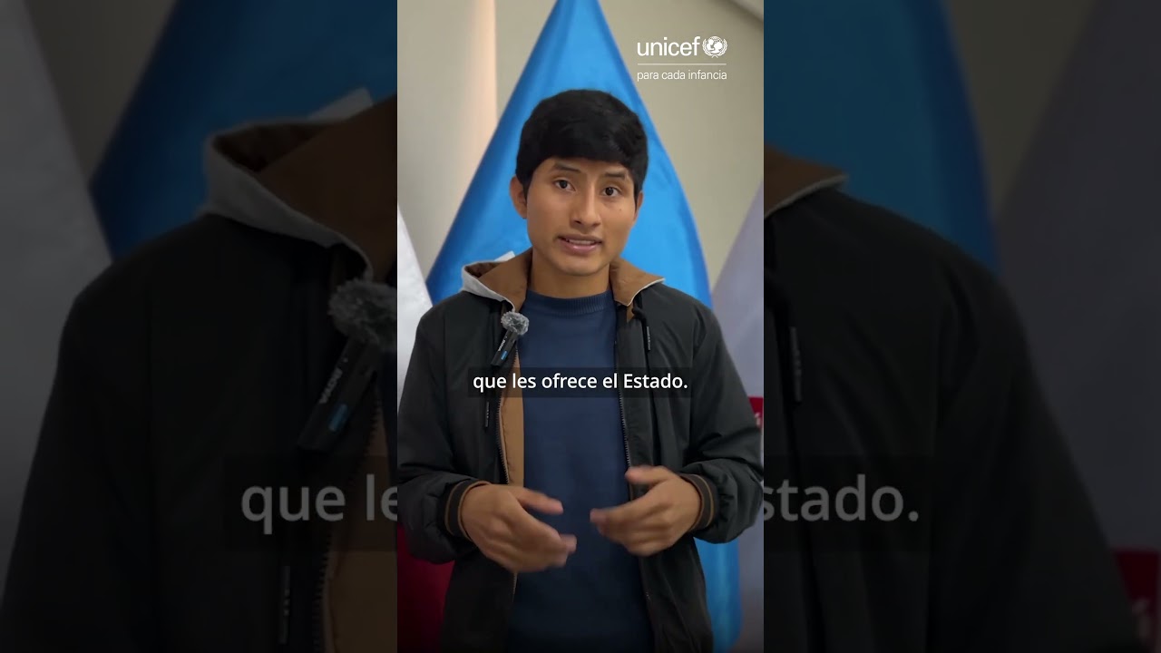 Merlyn da a conocer su historia en la Junta Ejecutiva de UNICEF,