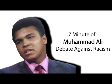 7 Minutes of Muhammad Ali The Greatest Debate Against Racism.