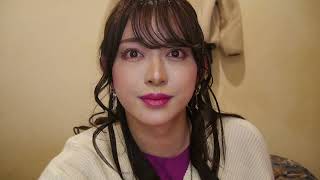 わざとらしいノーズシャドウを行う女装