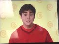 Blue S Clues Joe Color Shirt Mailtime Theme 2005 DVD Daddad Opposites Table House