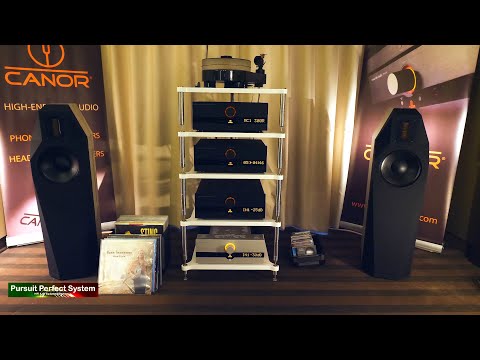 Full Canor Audio HiFi System Fink Team Borg Speakers @ Audio Video Show Warsaw 2019