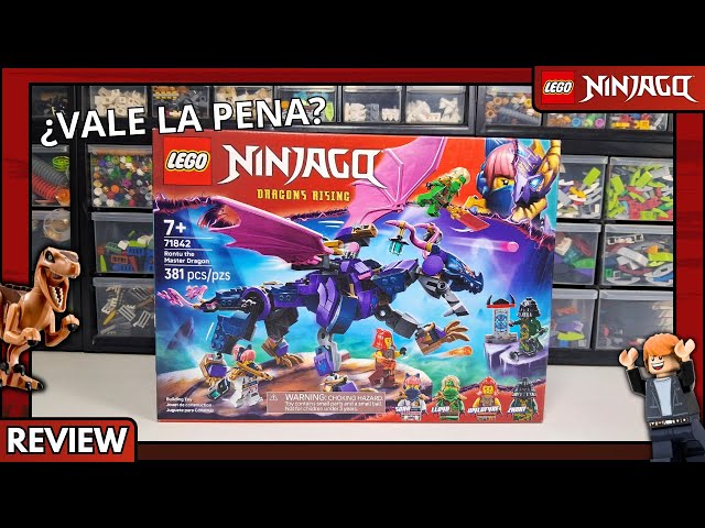 Vídeo relacionado con LEGO Ninjago Dragón Maestro Rontu - Figura Articulada de Dragón de Juguete con Cañón - 4 Minifiguras Inc. Lloyd, Sora y Wyldfyre y Espada Reveladora - Regalo para Niños de 7+ Años 71842