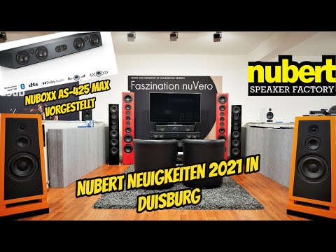 Nubert Neuigkeiten 2021 in Duisburg / nuBoxx AS-425 max vorgestellt und vieles mehr
