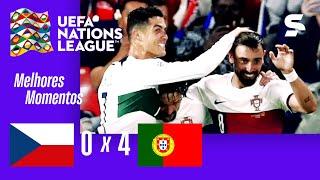 REPÚBLICA TCHECA 0 X 4 PORTUGAL | MELHORES MOMENTOS | UEFA NATIONS LEAGUE 2022 | sportv