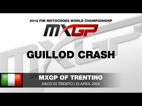 MXGP of Trentino 2014 Valentin Guillod Crash - Motocross