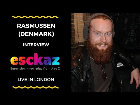ESCKAZ in London: Interview with Rasmussen (Denmark at Eurovision 2018)