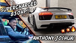 Spotting ANTHONY JOSHUA & Checking Out My Friends Supercharged Audi R8 V10+!!