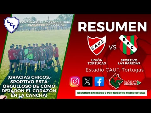 GRACIAS POR TODO CHICOS...RESUMEN FINAL REVANCHA RESERVA UNION DE TORTUGAS VS SPORTIVO AC