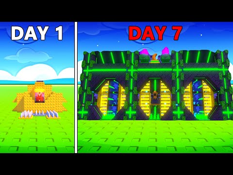 I Spent 7 Days In Build ur Base WITHOUT LEAVING!