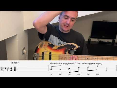 Come Utilizzare le Pentatoniche sul basso - Lezione basso 37