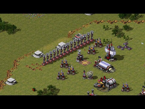 Red Alert 2 | Yuri's Revenge | 7 vs 1- Extreme AI - norman Knittel map -Extreme AI