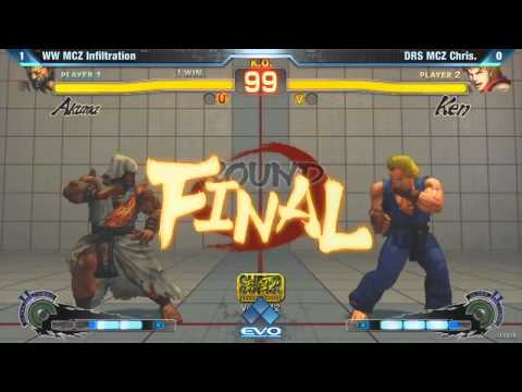 EVO 2012 SSF4 AE 2012 WW MCZ Infiltration vs MCZ DRS Chris
