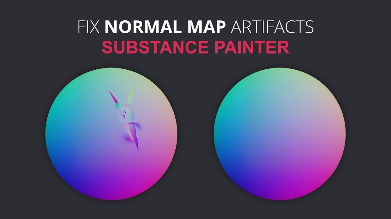 Fix Normal Map Artifacts in Substance Painter - Tutorial