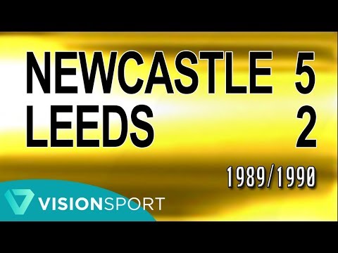 NEWCASTLE 5-2 LEEDS: 1989/1990 | Retro Match of the Day