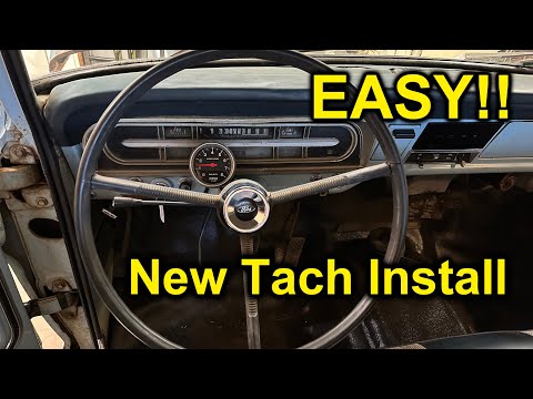 How to Install a Tachometer in the F100