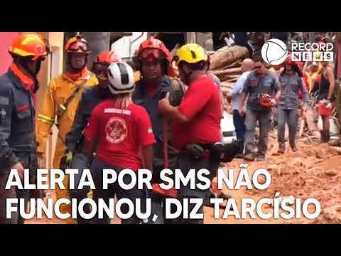 Governador de São Paulo diz que alerta por sms não funcionou em tragédia no litoral