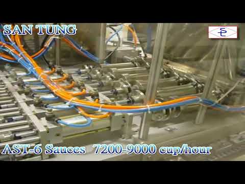 Garlic sauce cup sealing machine