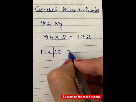 Convert kilos to pounds