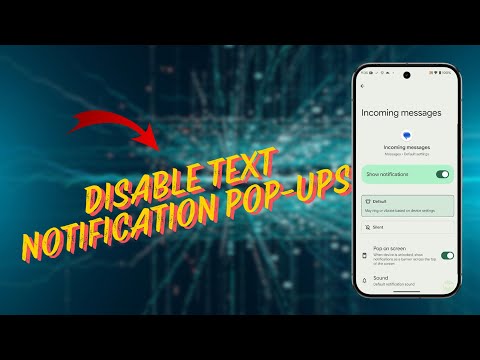 How To Enable / Disable Text Notification Pop Ups On Google Pixel 9