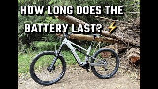 How long does the battery last on the Canyon Torque:ON 7?