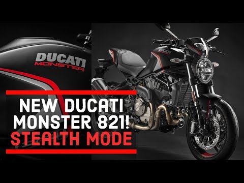New Ducati Monster 821 Stealth for 2019! | EddieSetGo