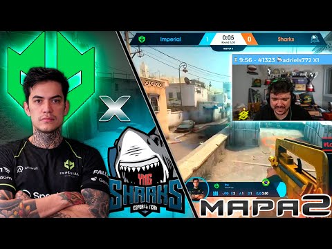 IMPERIAL VS SHARKS BLAST FIRELEAGUE - GRANDE FINAL COMEBACK INCRIVEL  ( MD3 - MAPA2 DUST2)