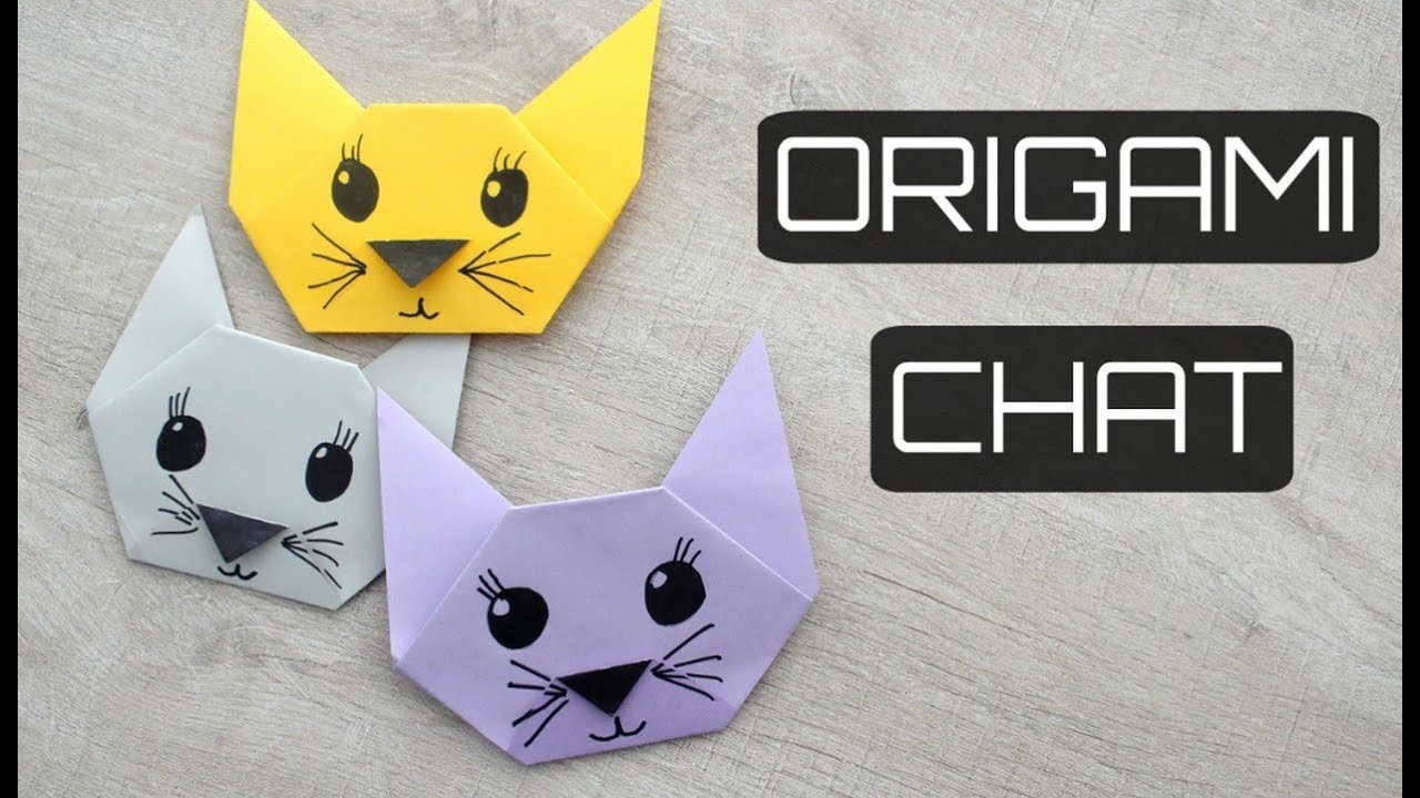 CHAT EN ORIGAMI FACILE
