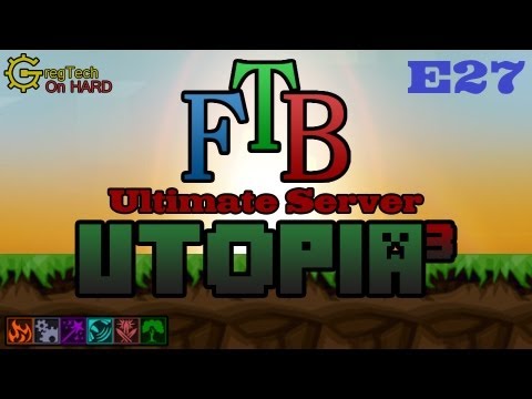 FTB Ultimate: Utopia³ E27 - Save your Flesh, PvE Zombie Game Livestream