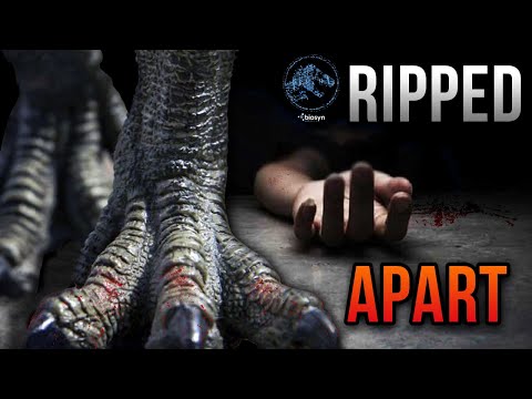 What RIPPED APART BIOSYN SCIENTISTS on ISLA SORNA in JURASSIC WORLD?