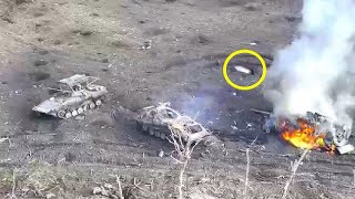 Ukrainian FPV Drones Relentlessly Destroy Russian Soldiers