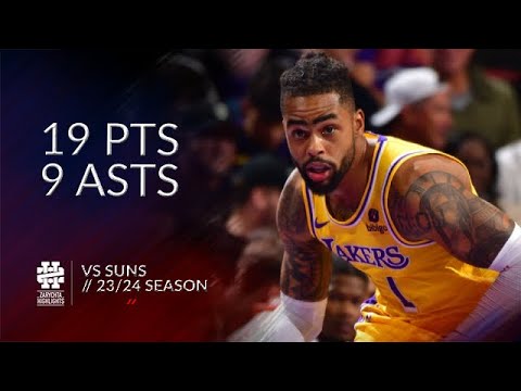 D'Angelo Russell 19 pts 9 asts vs Suns 23/24 season